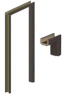 Porta system - beltéri ajtótok 100x210 (sötét tölgy-bal)