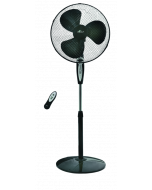 Proklima - állóventilátor távirányítóval (Ø40cm, fekete)