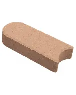 Anyagában színezett beton 4,5 cm vastag mediteran színű Íves kapcsolódás anyagszükséglet: 4,5 db/fm