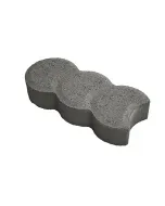 Anyagában színezett beton 4,5 cm vastag szürke színű Íves kapcsolódás anyagszükséglet: 4,5 db/fm