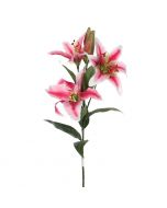 MICA DECORATIONS - selyemvirág (liliom, rózsaszín, 75cm)