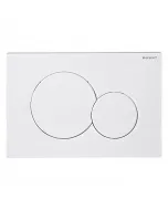 GEBERIT SIGMA 01 - nyomólap WC-tartályhoz (fehér) Alapanyag: műanyag 2 mennyiséges öblítés falsík alatti öblítőtartályokhoz