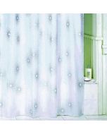 VENUS SUNS - zuhanyfüggöny (textil, ezüst, 240x200cm)