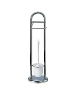 Rendezett megjelenést biztosít a venus márka wc-kefe tartó króm kivitelű megoldásávaldesignja letisztult, így modern fürdőszobáb