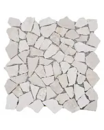 Fliesen uni ciot 30/130 - törtmozaik (fehér, márvány, 30,5x30,5cm)