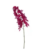 Mica decorations - selyemvirág (lepkeorchidea, sötétlila, 71cm)