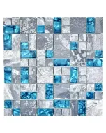 Xcm mc589 - mozaik mix (szürke/kék, 30x30 cm)