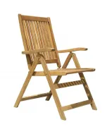 Akáciából készült kerti szék a sunfun kínálatából, időjárásálló és ergonomikus felépítésselaz összecsukható kivitelnek 