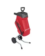 Erőteljes, 2400 w-os motor nagy vágási teljesítmény késes aprítómű 45 l-es gyűjtőzsákkal kerekekkel a könnyű szállításhoz