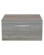 1 fiókos mérete: 60 x 46 x 30 cm szürke tölgyszínű matt kivitel rögzítés módja: fali előszerelt állapotban