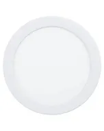 Eglo beépíthető led spotlámpa mennyezeti világításhoz, természetes fehér fénnyel Ø16,6 cm átmérőjű kör alakú lámpatest feh