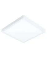 Mennyezeti lámpa letisztult fehér kivitelben beépített led, melegfehér fény 28,5 × 28,5 cm lapos kialakítás ip44 védettség fröcc