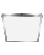Mennyezeti lámpa króm kerettel eglo led lámpa semleges fehér fénnyel 28,5 × 28,5 cm négyzet alak 2500 lumen fényáram 3 cm magas lap