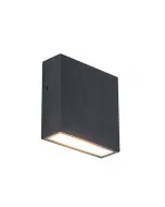 Időtálló lutec márkájú kültéri fali lámpa modern fekete dizájnbanenergiatakarékos, 9,5 w teljesítményű beépített led-del sze