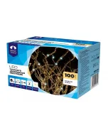 Energiatakarékos led-technológia kül- és beltéri használatra meleg- és hidegfényű 100 db led-del hossza: 10 m csillanó toldható