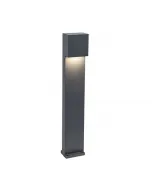 Lutec gemini xf kültéri állólámpa ösvényekhez antracit alumínium ház, modern kialakítás 500 lumen semleges fehér fény integrál