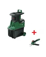 Teljesítmény: 2500 w max. vágási átmérő: 45 mm max. anyagáramlás: 230 kg/h gyűjtőtartály kapacitása: 53 l puha és keményfa a