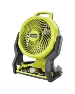 18 v-os ryobi akkus ventilátor whisper technológia a csendes működésért 3 sebességfokozat (930 / 1600 / 1900 ford./perc) akár 35 ó