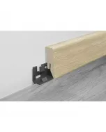 Logoclic vinto szegőléc sundance oak dekorral mérete: 2600 x 18 x 50 mm fahatású megjelenés, klipszes rögzítés rejtett kábelvezet�