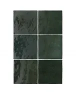 Falicsempe modern mohazöld árnyalatban fényes felületű kivitel 13,2 × 13,2 cm méret 8 mm vastagság beltéri falburkoláshoz