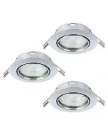 Eglo beépíthető spot lámpa süllyesztett világításhoz a csomag 3 db, egyenként 4,7 w teljesítményű gu10 led fényforrással ell�