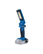 20 v-os scheppach akkus led munkalámpa 300 lumen fényerővel 2 az 1-ben funkció: szabványos lámpa és első lámpa, akár 16 óra üzem