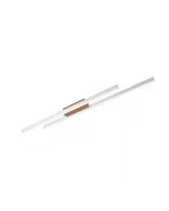 Modern trio led mennyezeti lámpa szürke-kávébarna fémházzal nappalikba110 cm hosszúság mellett elegáns, letisztult megjelenést kí