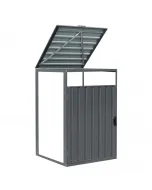 Gardol modular kukatároló kiegészítő elem teljes méret: 80×80×122 cm 0,6 mm vastag horganyzott acél váz, 0,25 mm festett acélleme