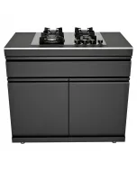 Kingstone kültéri konyhamodul gázfőzőlappal cube kültéri konyharendszerhez 4 gázégő összesen 7,8 kw teljesítménnyel tartós, sz