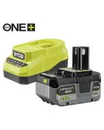 Ryobi intelligens gyorstöltő és akku szett hosszú üzemidő és nagy teljesítmény „ready to go” kijelző 80%-os töltöttségnél 