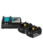 Akku és töltő szett makita lxt 18 v akkumulátor-rendszerhez 2 db bl1850b li-ion akkumulátor töltöttségi szintjelzővel dc18rc 18 v