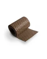 Rattan art belátásgátló szalag barna színben univerzális méret: 19 cm × 2600 cm-es szalag időjárásálló kivitel tartós polyratt