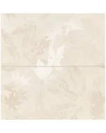 Versus flower dekorcsempe szett, krém színben, különleges dekorhatással mázas felülettel és rektifikált élkialakítással 61,8x60,
