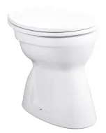 ALFÖLDI BÁZIS - laposöblítésű alsó kifolyású WC Kerámia wc-csésze Álló telepítési mód alsó kifolyású laposöblítésű wc-ülőke nélkül