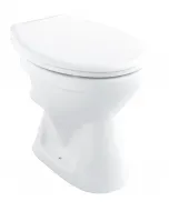 ALFÖLDI BÁZIS - laposöblítésű hátsó kifolyású WC Kerámia wc-csésze Álló telepítési mód hátsó kifolyású laposöblítésű wc-ülőke nélkül