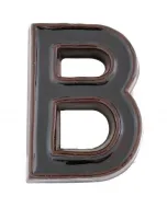 Jkh sb - házszám (b, kerámia, barna)