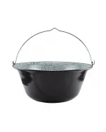 Anyaga: zománcozott vas Űrtartalma: 10 l súlya: 1,4 kg könnyen tisztítható