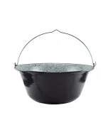 Anyaga: zománcozott vas Űrtartalma: 6 l súlya: 1 kg könnyen tisztítható