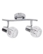 Krómszínű kialakításával a rÁbalux spot lámpa modern lakásokban is jól mutatkét darab e14 foglalat akár 2 x 40 w-os izzóvalip20