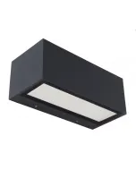 Kültéri fali lámpa a lutec kínálatából modern led-technológiávalalacsony fogyasztás mellett markáns fényerő és hosszú életta