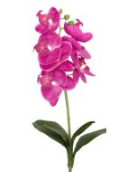 ARTFLEUR - selyemvirág (lepkeorchidea levéllel, pink, 35cm)