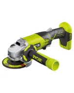 Ryobi sarokcsiszoló 18 v feszültséggel, sokoldalú barkácsfeladatokhoz7500 fordulat percenkénti üresjárati fordulatszám biztosítja 