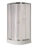 SANPLAST KP4/TX5 - zuhanykabin tálcával (íves, 80x80x190cm)