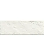 Falicsempe téglautánzatú kivitelben tubadzin, fehér szín 23,7 × 7,8 cm méret 10 mm vastagság beltéri használatra