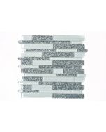 FLIESEN AVANTGARDE CRYSTAL MIX - mozaik (fehér/szürke mix, 30,5x30,5cm)