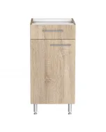 1 ajtós és 1 fiókos mérete: 40 x 84 x 50 cm praktikus tárolás világos sonoma tölgy színű lapraszerelt