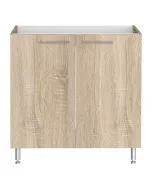 2 ajtós mérete: 84 x 80 x 50 cm praktikus tárolás világos sonoma tölgy színű lapraszerelt