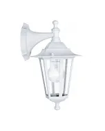 A fehér eglo modell kültéri fali lámpa e27-es foglalattal max. 60 w teljesítményigip44 védettség jó ellenállást biztosít por és