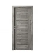 Beltéri ajtólap 90 x 210 cm-es falnyíláshoz anyaga: mdf portaperfect 3d fólia szibériai tölgy színben balos kivitel