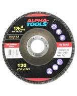Alpha tools - lamellás csiszolókorongszett (125mm, k40,k60,k80,k100,k120)